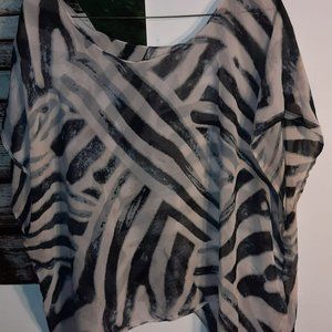 Handmade black and white Cardigan